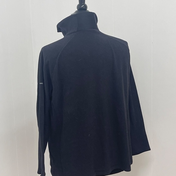 Columbia Sportswear Unisex 3X Black Fleece Pullover Half Zip Jacket Long Sleeve - Picture 3 of 4